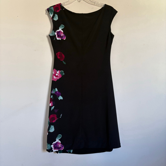 Women's Lauren Ralph Lauren Petites Black Floral Sheath Dress 10P - Picture 7 of 13